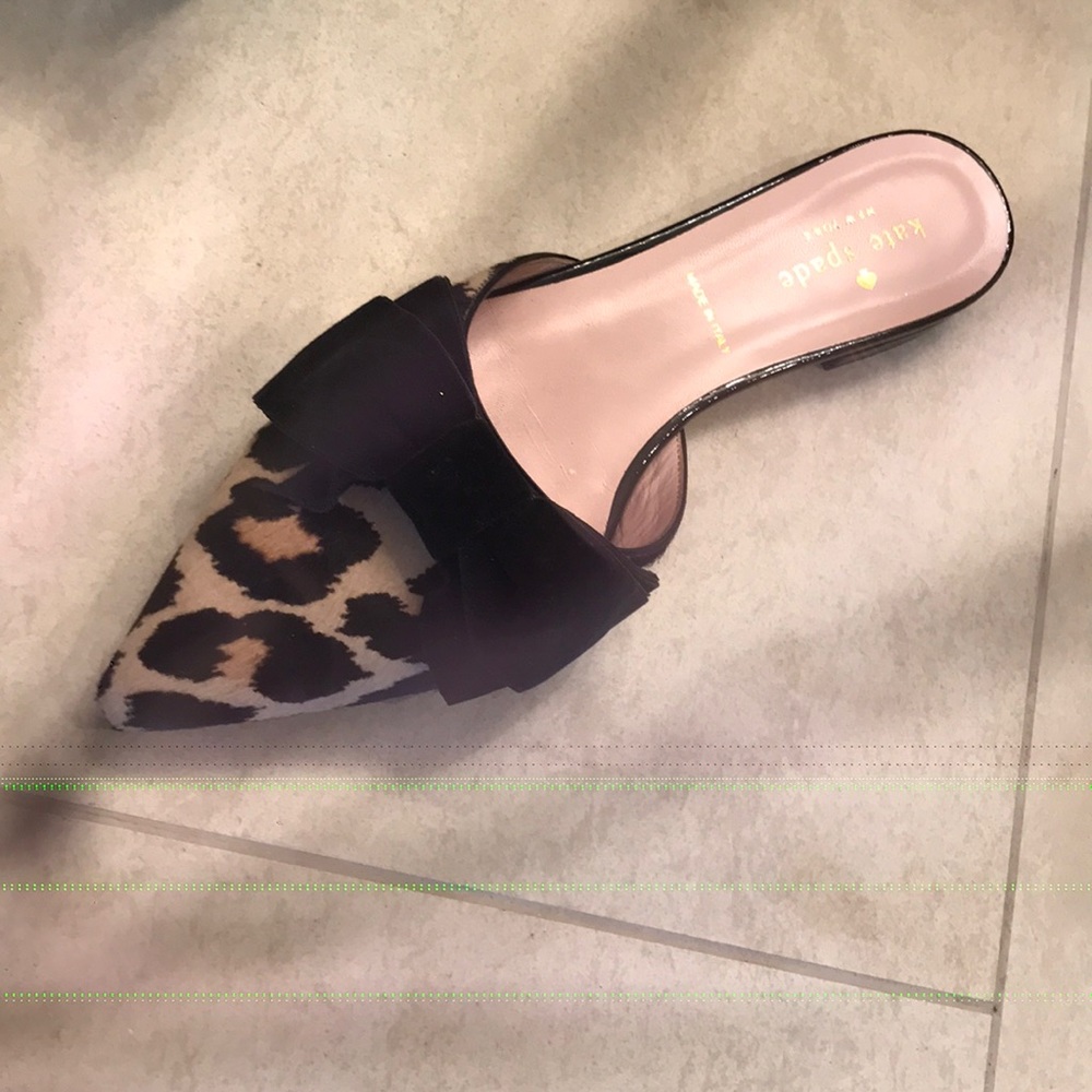 Kate Spde calf hair mule